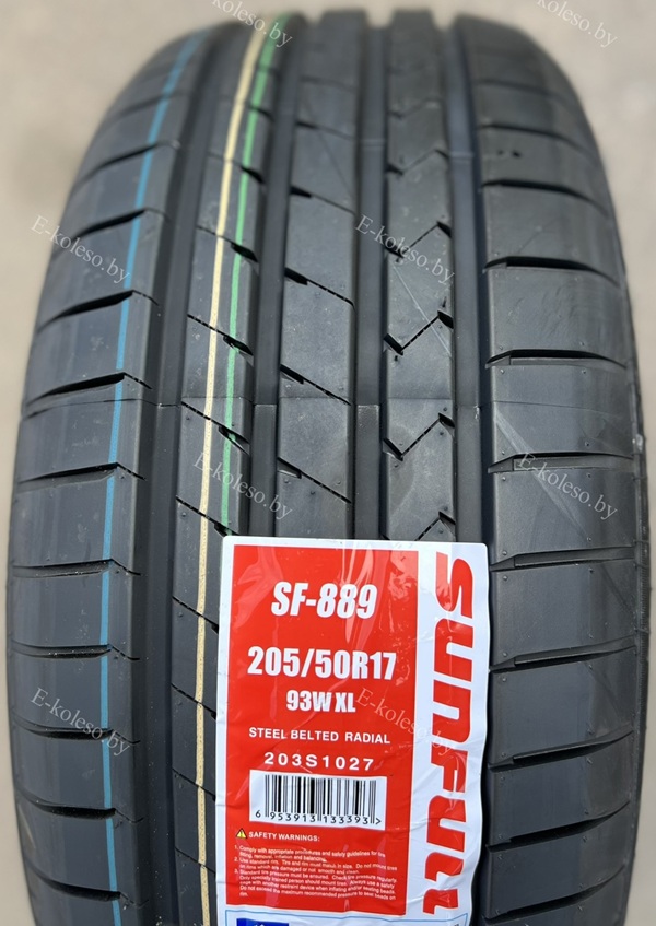 Автомобильные шины Sunfull SF-889 205/50R17 93W XL