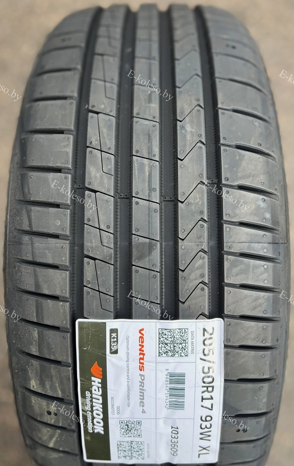 Автомобильные шины Hankook Ventus Prime 4 K135 205/50 R17 93W