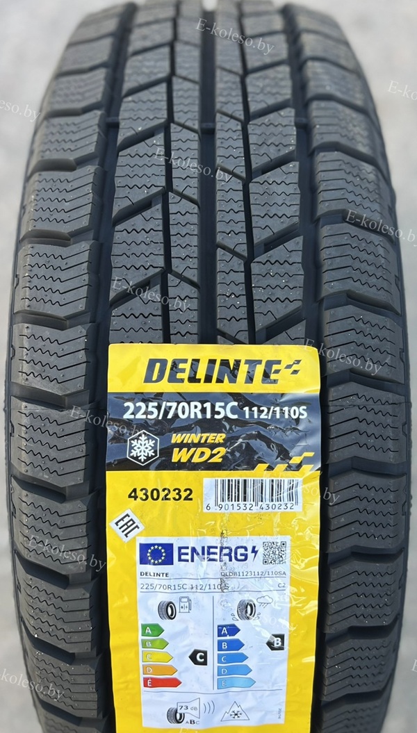 Автомобильные шины Delinte Winter WD2 225/70 R15C 112/110S