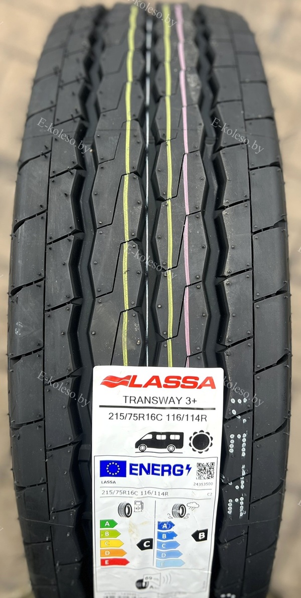 Автомобильные шины Lassa Transway 3+ 215/75R16C 116/114R