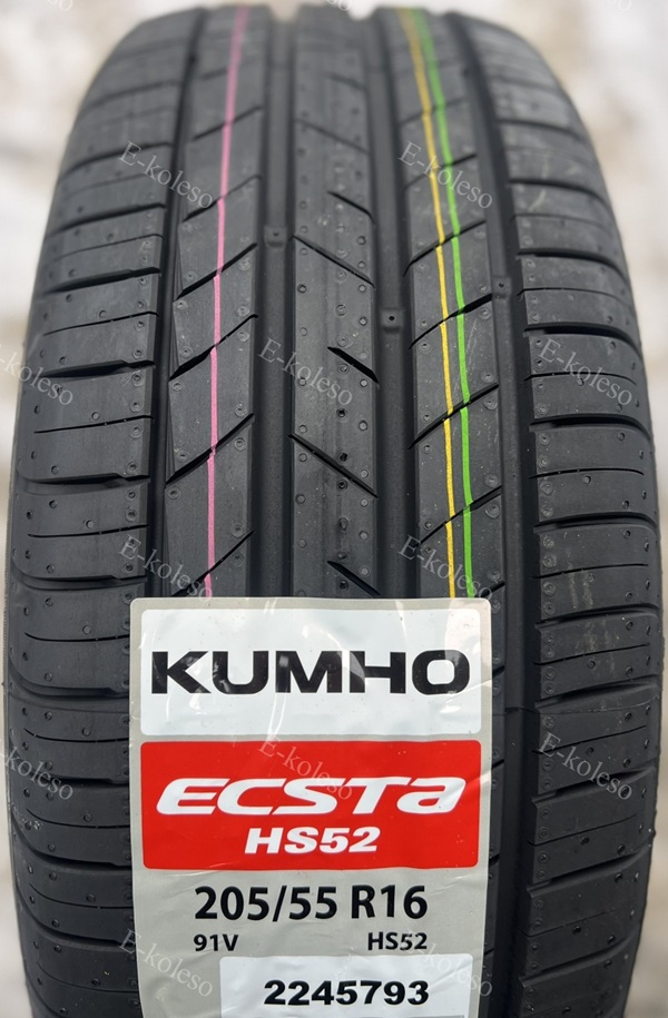 Автомобильные шины Kumho Ecsta HS52 205/55R16 91V