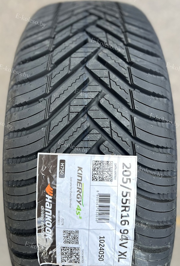 Автомобильные шины Hankook Kinergy 4S 2 H750 205/55 R16 94V