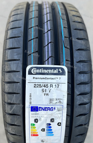 Автомобильные шины Continental PremiumContact 7 225/45R17 91Y