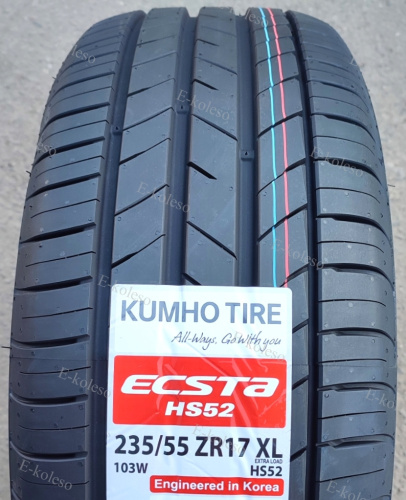 Автомобильные шины Kumho Ecsta HS52 235/55 R17 103W