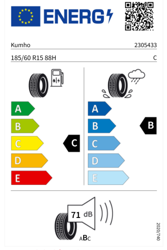 Автомобильные шины Kumho Ecsta HS52 185/60 R15 88H