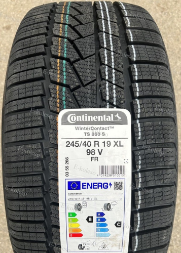 Автомобильные шины Continental WinterContact TS 860 S 245/40R19 98V (run-flat)