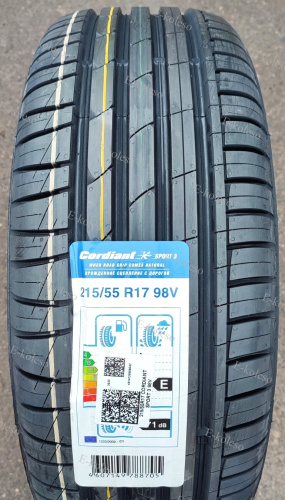 Автомобильные шины Cordiant Sport 3 215/55 R17 98V