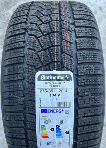 Автомобильные шины Continental WinterContact TS 860 S 275/35R22 104V 