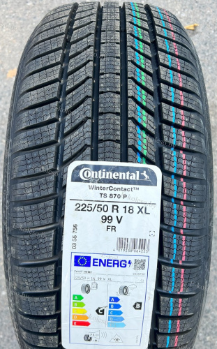 Автомобильные шины Continental WinterContact TS 870 P 225/50R18 99V XL