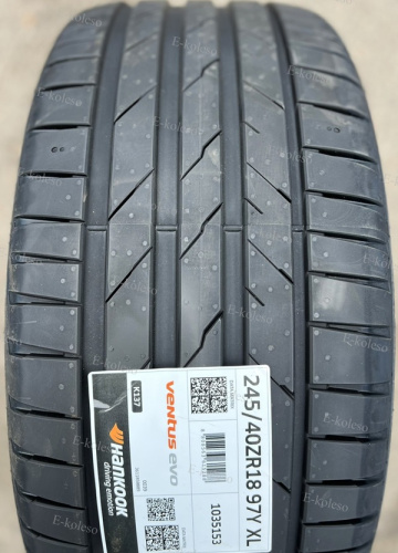 Автомобильные шины Hankook Ventus evo K137 245/40 R18 97Y