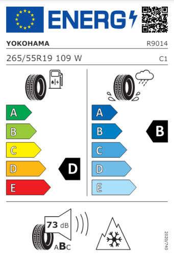 Автомобильные шины
 
Yokohama
 
BluEarth Winter V906
 
265/55 R19 109W