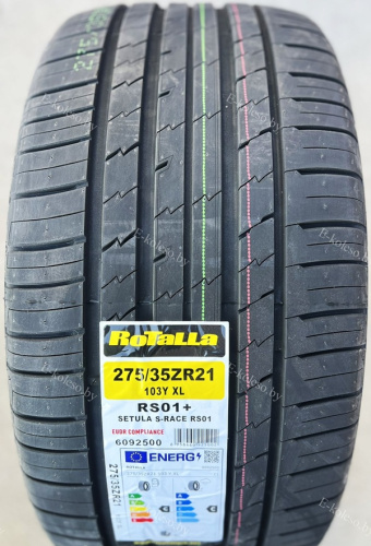 Автомобильные шины Rotalla SETULA S-RACE RS01+ 275/35 R21 103Y