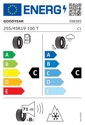Автомобильные шины GoodYear UltraGrip Performance 3 255/45R19 100T