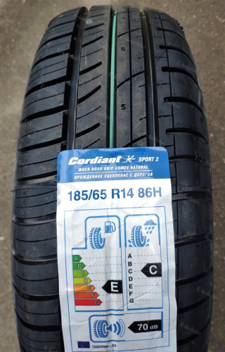 Автомобильные шины Cordiant Sport 2 185/65 R14 86H
