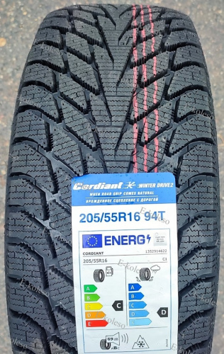 Автомобильные шины Cordiant Winter Drive 2 205/55 R16 94T