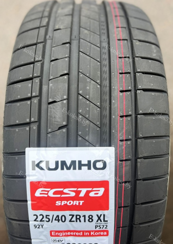 Автомобильные шины Kumho Ecsta Sport PS72 225/40R18 92Y 