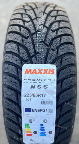 Автомобильные шины Maxxis Premitra Ice Nord Ns5 225/65 R17 102T