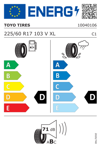 Автомобильные шины Toyo Proxes ST 3  225/60R17 103V