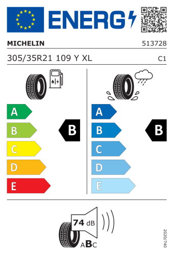 Автомобильные шины Michelin Pilot Sport EV  305/35R21 109Y