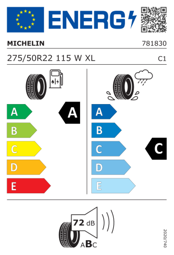 Автомобильные шины Michelin Primacy A/S 275/50R22 115W