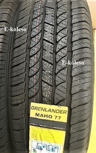 Автомобильные шины
 
Grenlander
 
Maho 77
 
215/75 R15 100H